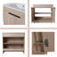 Lavabo de meuble-lavabo autoportant simple 36 po Beid, lavabo en céramique blanche, 2 portes à fermeture douce-222570404-222570402