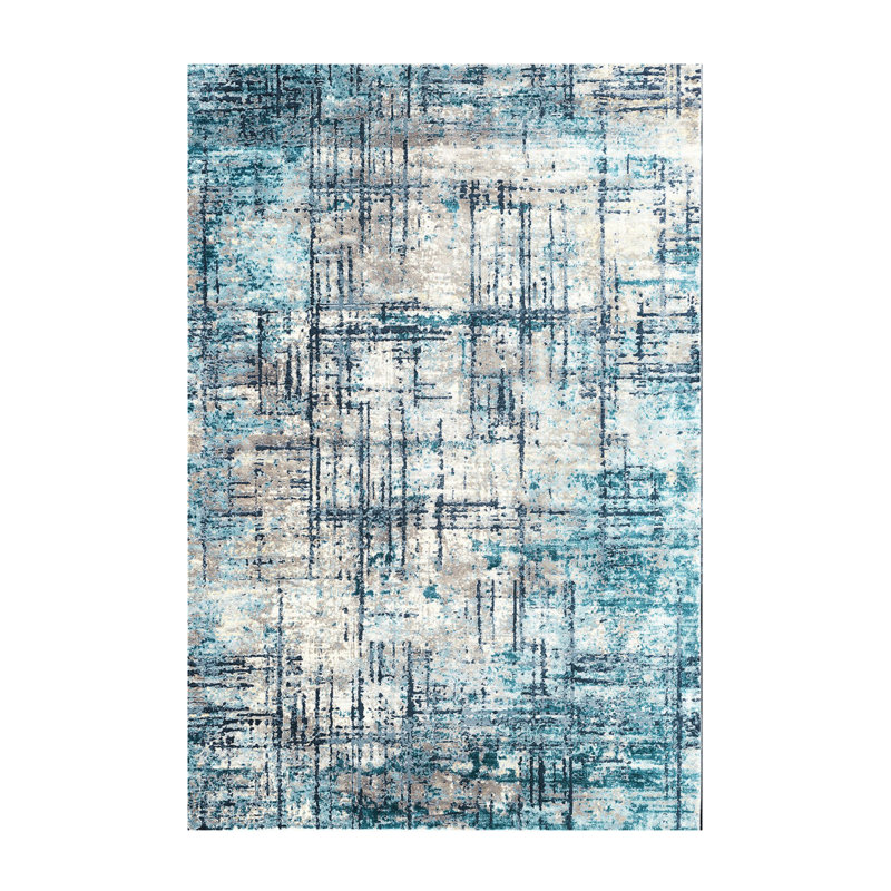 Tapis intérieur / extérieur Valenka, Rectangle 4 pi 7 po x 6 pi 7 po