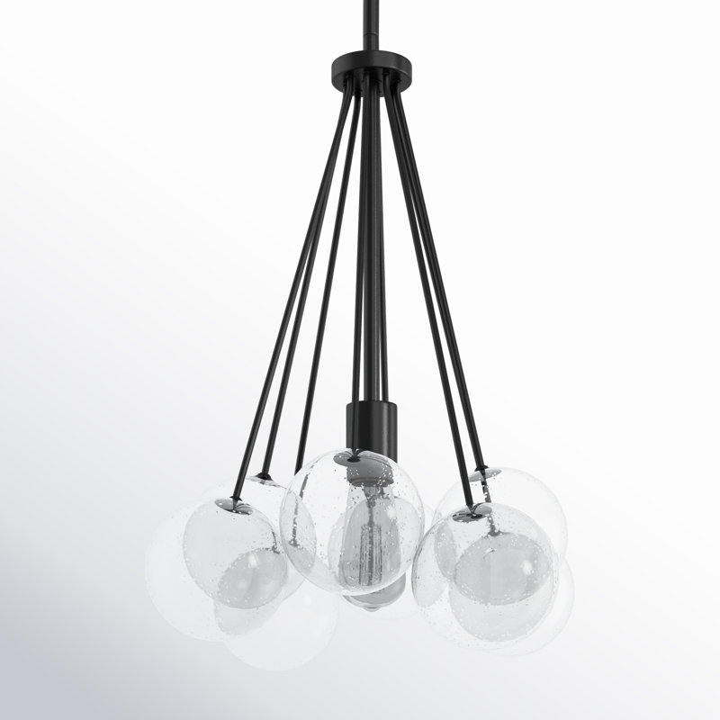 Logan 1 - Light Cluster Pendant, Midnight Black