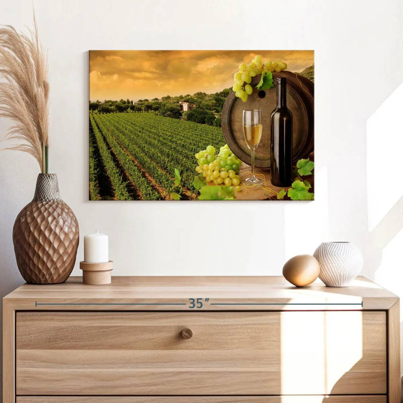 Yarlin Vineyard In Tuscany, 16" H x 24" W