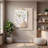 Three-Dimensional Sandstone Plant Wall With Illuminated Mural-109043687