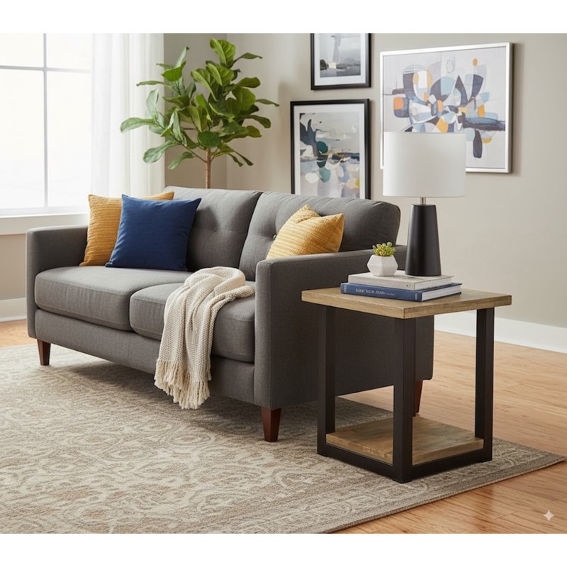 Samson Solid Wood End Table