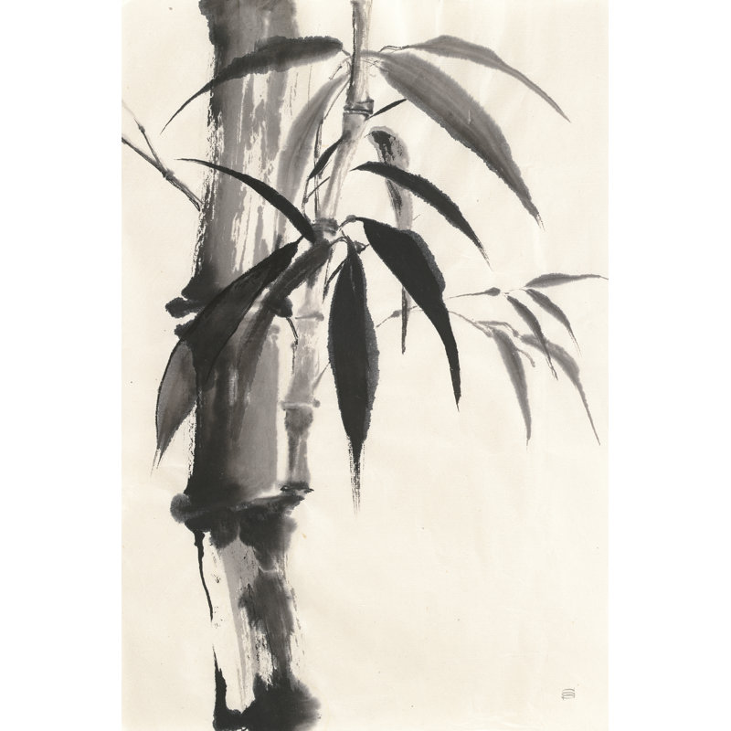 Sumi Bamboo Cream by Chris Paschke - Painting Print, 122cm H x 81cm W, Wrapped Canvas