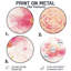 Mandala rose - Boho Glam Bloom - Décoration murale ronde en métal géométrique-2141586100