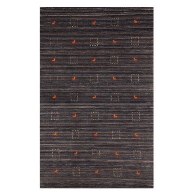 Tapis gris Kashkuli Gabbeh 5 pi 0 po x 7 pi 11 po