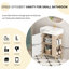 Meuble-lavabo 21,6 po avec lavabo en céramique et utilisation à long terme - structure stable 24Vb06-21Lvr