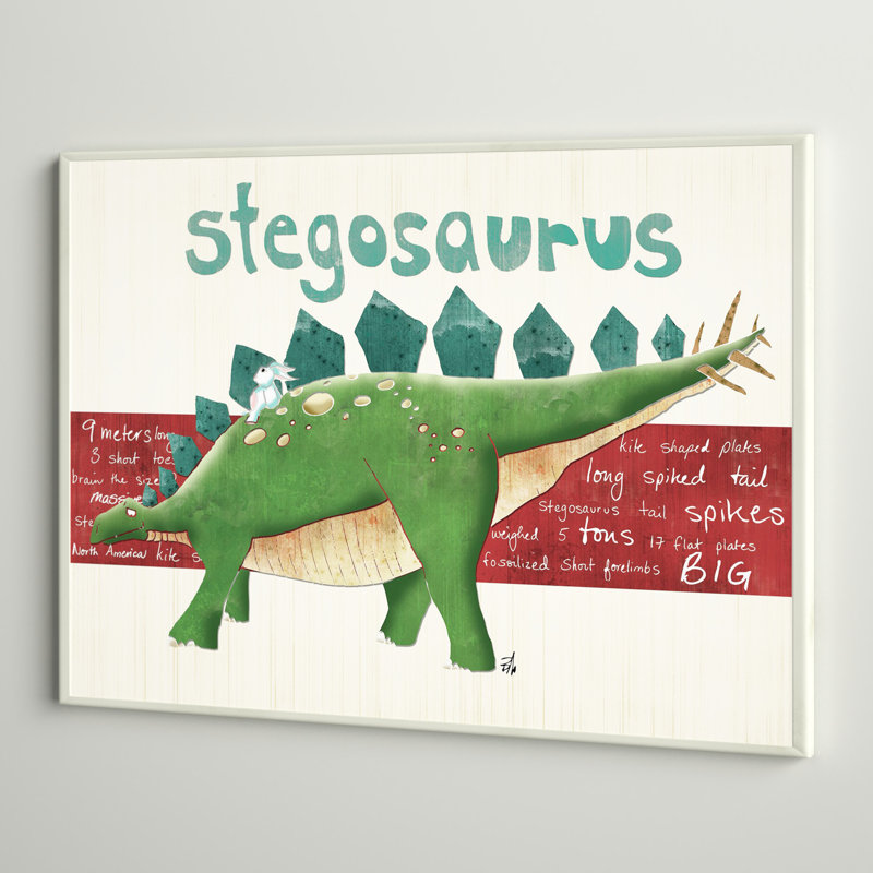 Abernathy, «Stegosaurus Dinosaur», impression sur plaque murale