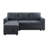 Gadalia L-Shaped Velvet Sleeper Sofa Reversible couch Pull Out Couch with storage chaise-20531766