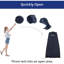 Tente de douche portative escamotable portative, vestiaire spacieux pour toilette, camping, vélo, plage