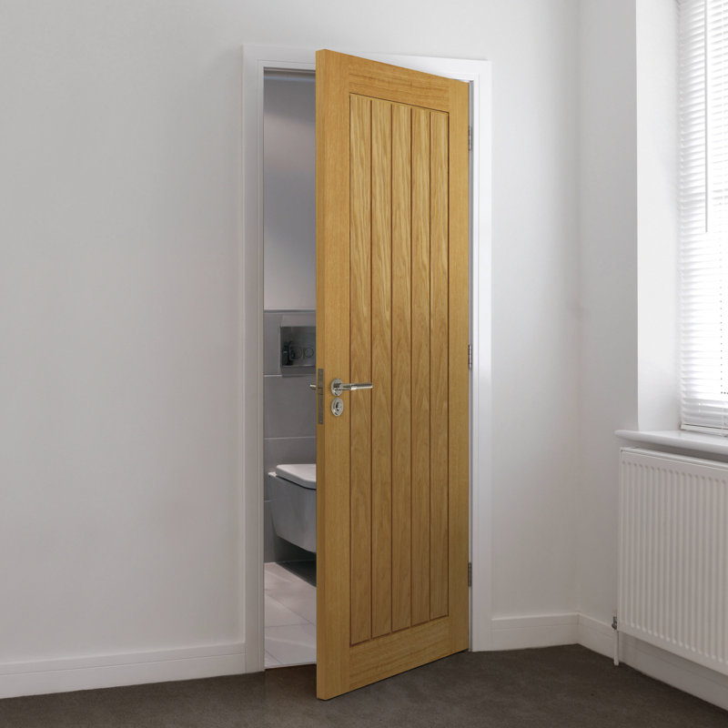 Montello Oak Fire Door Prefinished, 198.1cm H x 76.2cm W x 4.4cm D