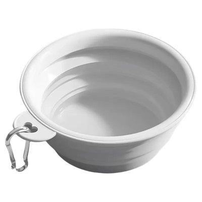 Bol de voyage portatif et pliable pour chats et chiens - Mangeoire légère 350 ml pour l'extérieur