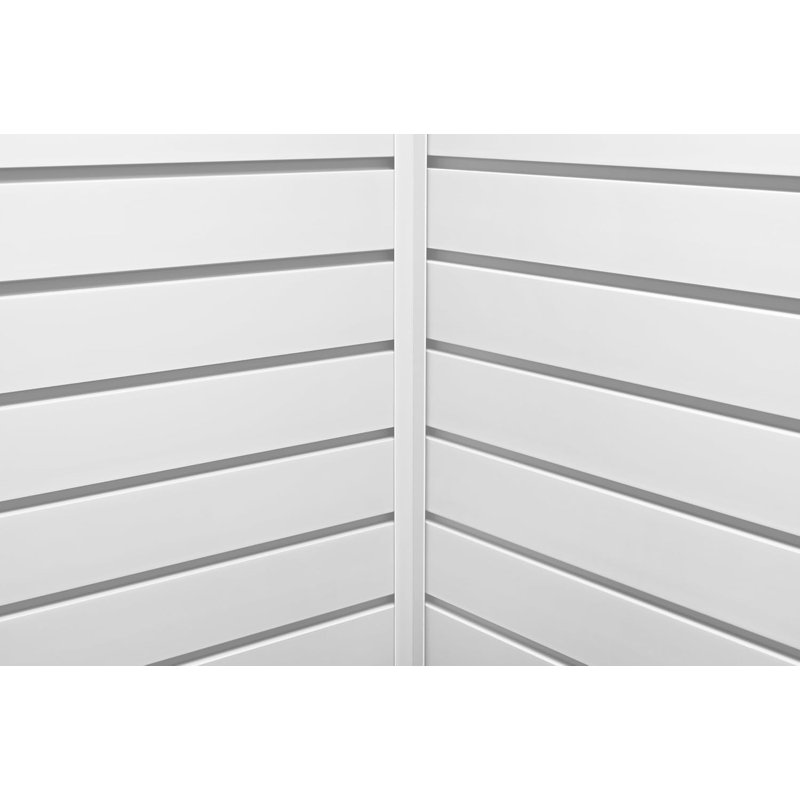 Symple Stuff Wall Paneling Large L Corner Strip - Conceal Joints Between Two Adjoining Corners of Symple Stuff - Easy to Install, Just Cut to Fit - Wall Decor | White (2440mm Long)