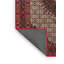 Tapis rouge/beige/noir traditionnel-105448041