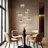 Arclite 7 - Light Dimmable Modern Cluster Globe Sphere Clear Glass Pendant Chandelier