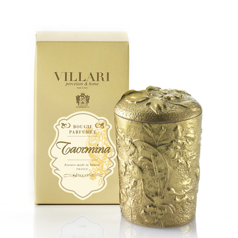 Jacard Floral/Plant Scented Designer Candle