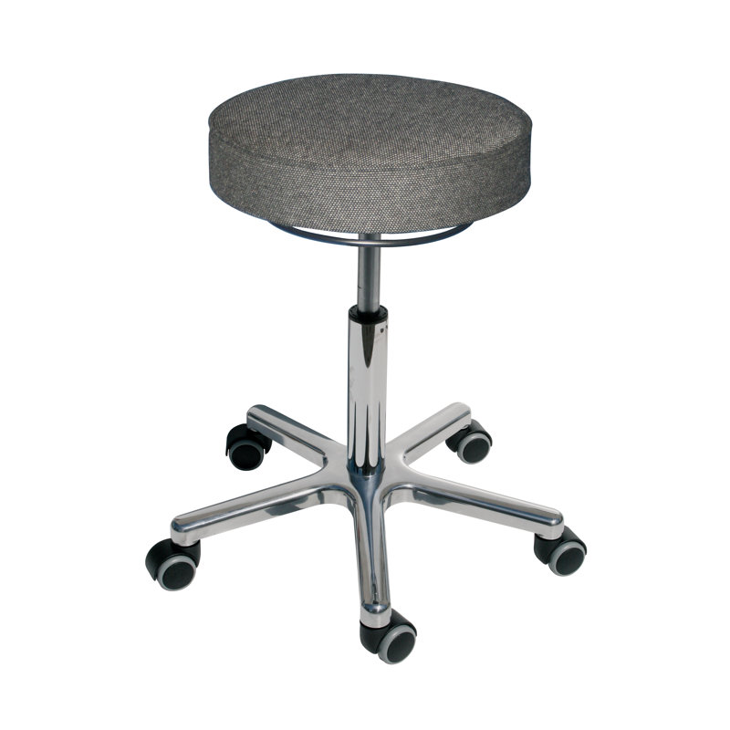 Kerrigan Adjustable Height Ergonomic Stool with Wheels