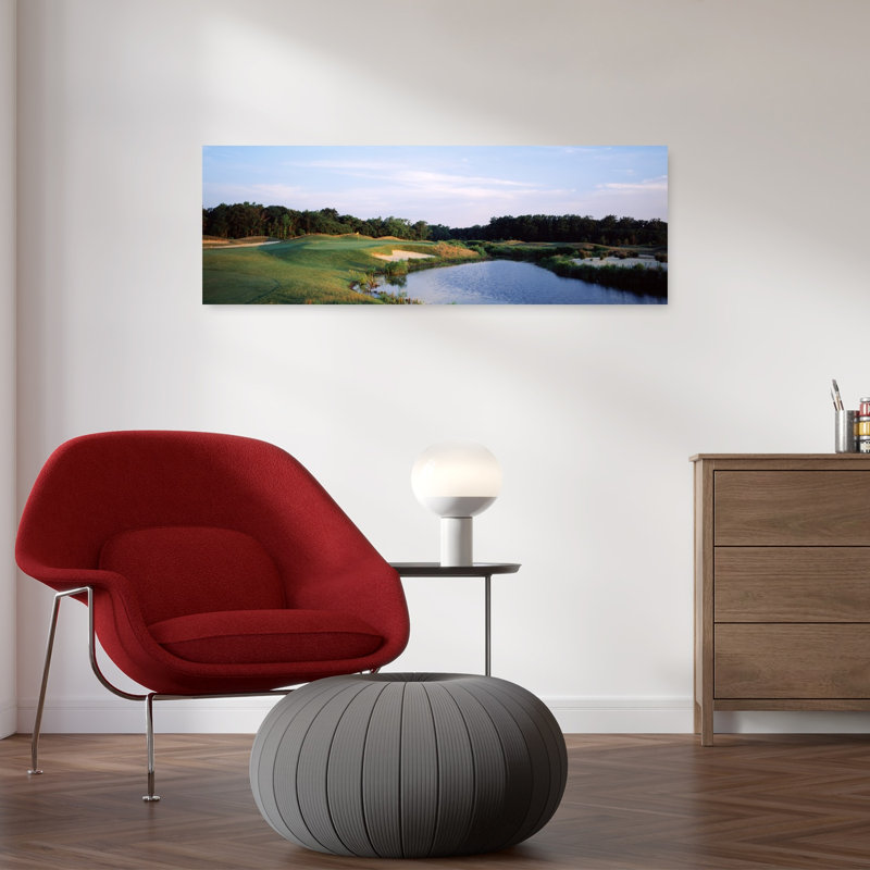 Pond In A Golf Course, Cape May National Golf Course, Cape May National Golf Club, Erma, New Jersey, Usa Abstract Contemporary Architecture Landsca...