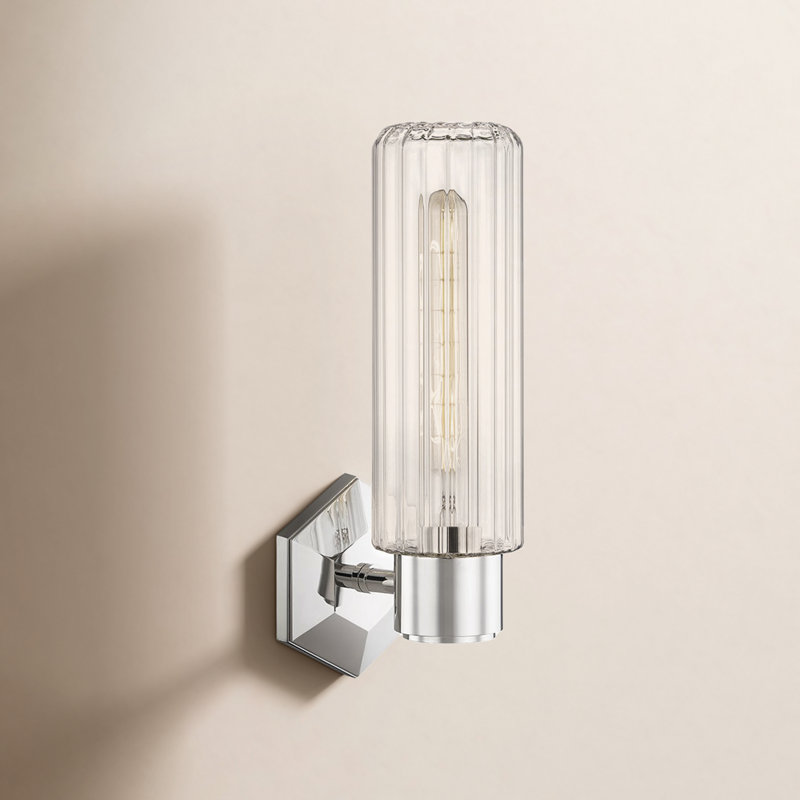 Roebling 1 - Light Armed Sconce, Polished Nickel