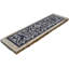 3.5" x 11.75" Marble Decorative Accent Tile in Black/Ivory/Tan