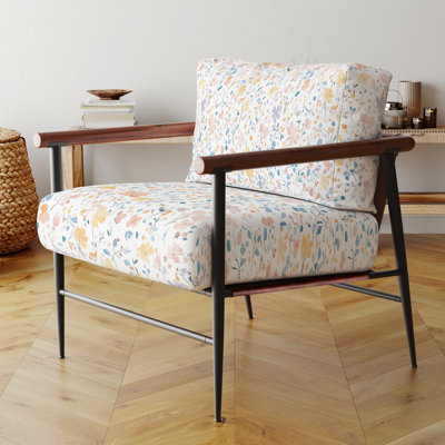 Chaise d'appoint Boho - Fauteuil orange Fairy Meadow