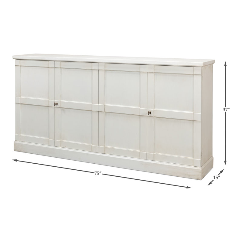 Montgomeryville 75'' Solid Wood Sideboard, White