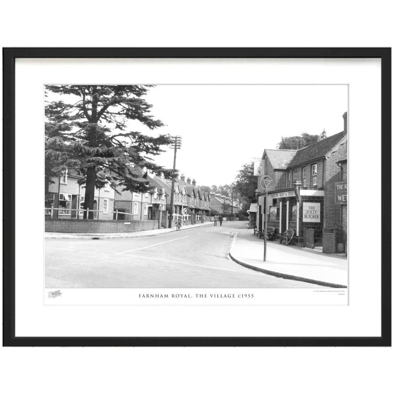 Farnham Royal, The Village C1955 by Francis Frith - Single Picture Frame Print, 40cm H x 50cm W x 2.3cm D