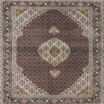 Brun oriental/Tapis décoratif grise Coombes