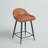 Hallam Upholstered Counter Stool with Metal Frame-268777459