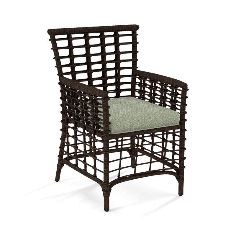Fauteuil Luca, Tissu vert performance 0851-54, Java