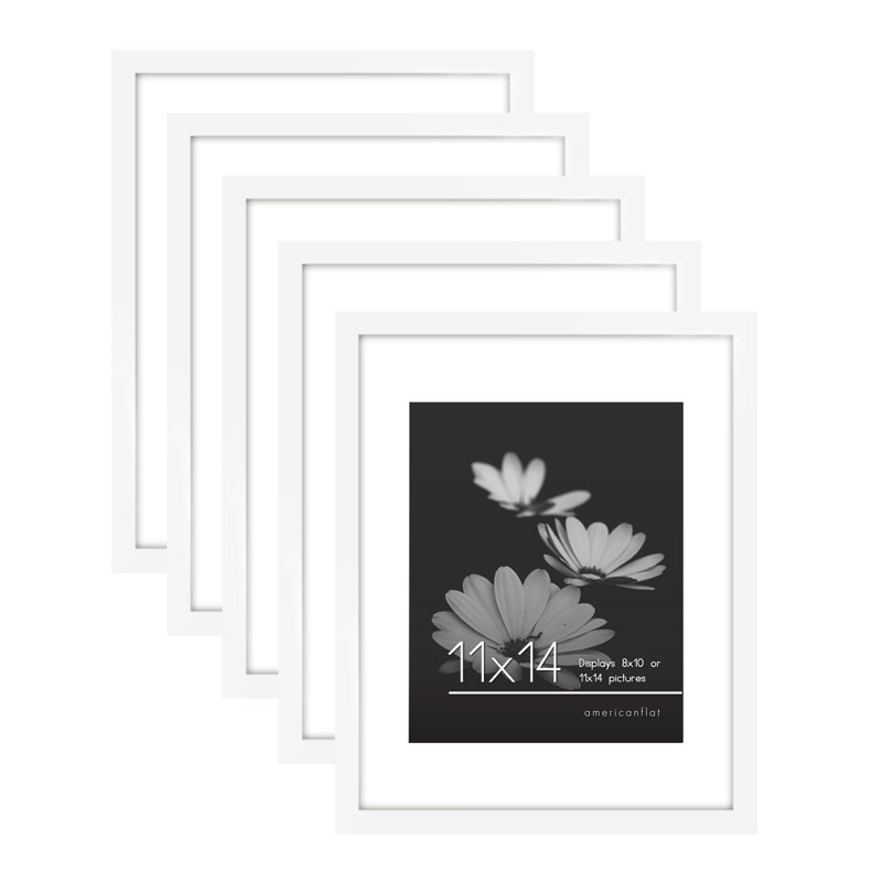 Cadres muraux avec passe-partout Gallery, Blanc, 13 po x 19 po avec passe-partout pour 11 po x 17 p