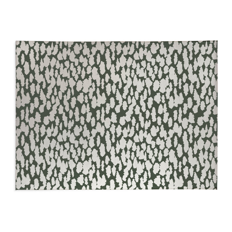Tapis de bureau léger Animal Splat, L 7 pi x L 5 pi, Chimichurri