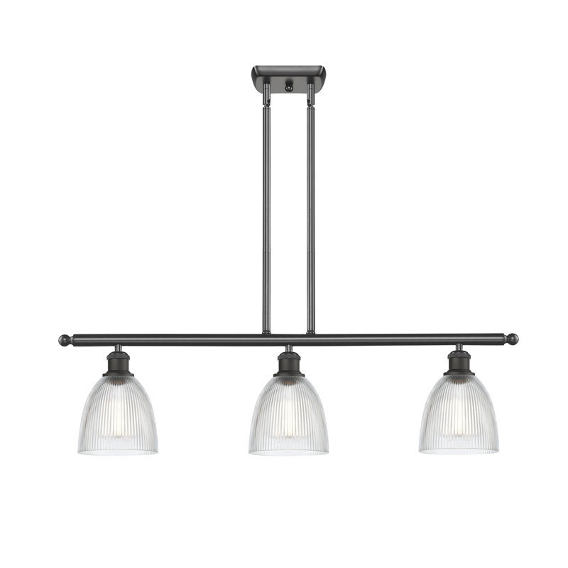 Asdsit 3 - Light Kitchen Island Pendant, 6 Watt Vinage LED Bulb, Oil Rubbed Bronze