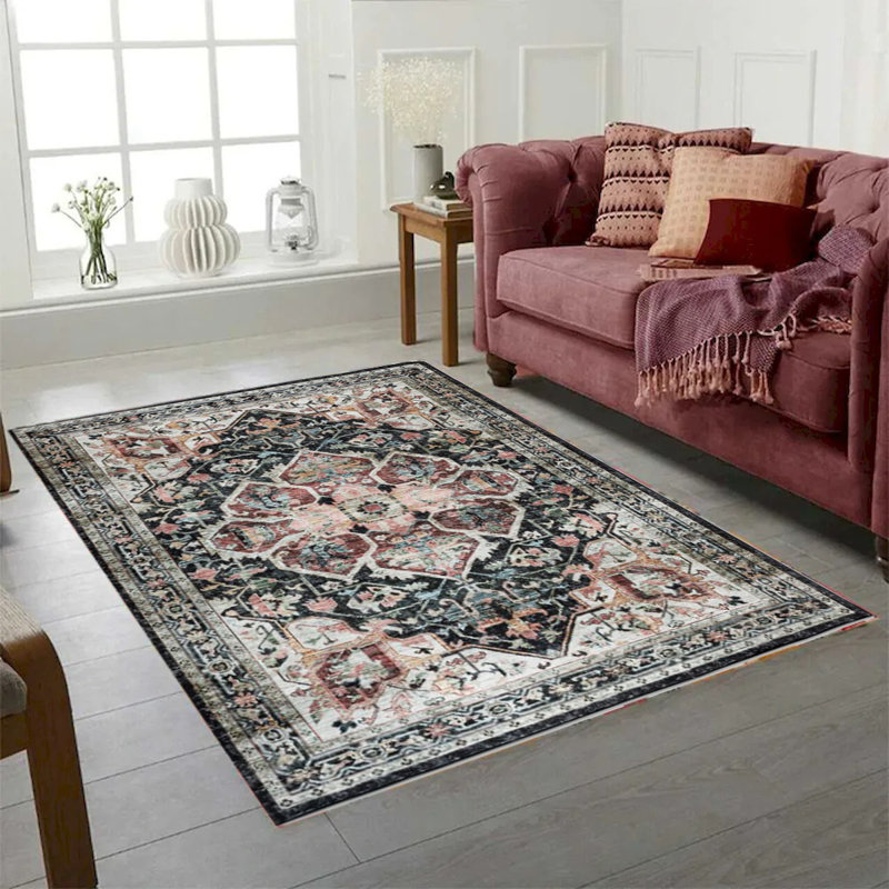 Tapis moderne lavable et antidérapant Brio I, Rectangle 2 pi 5 po x 7 pi