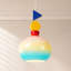 Luminaire suspendu coloré en verre, luminaire suspendu géométrique 1 lumière avec cordon réglable et ampoule E26 3 couleurs incluse