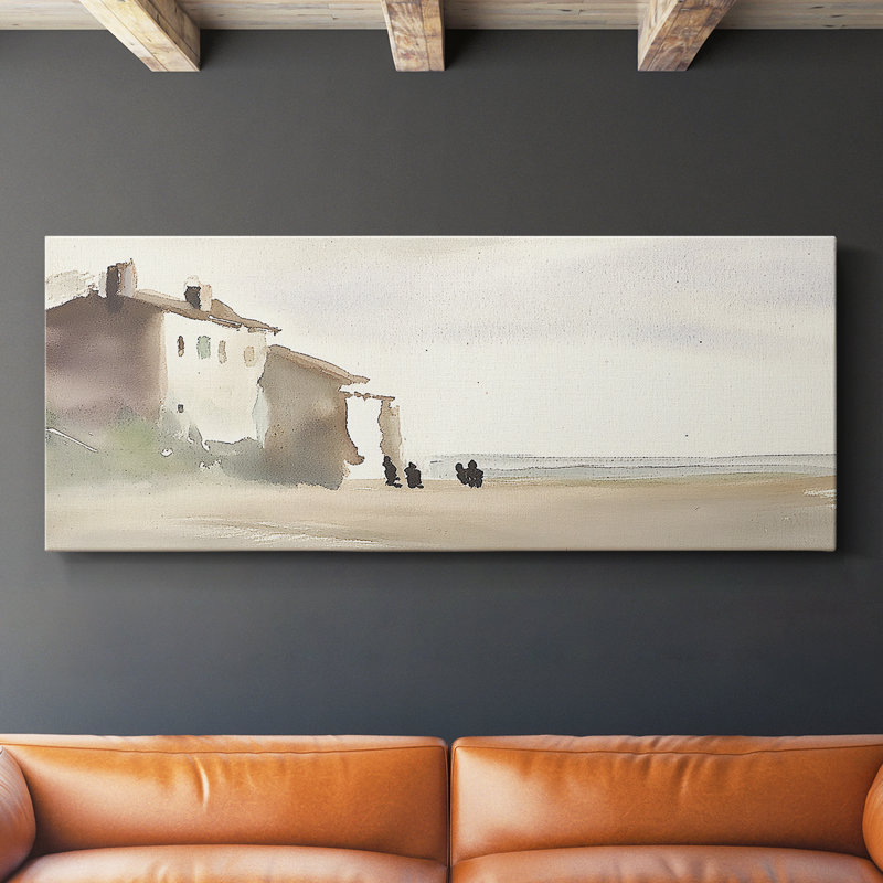 Série paysage - XCVI - Toile tendue avec châssis - Prêt à accrocher, H 12 po x l 30 po