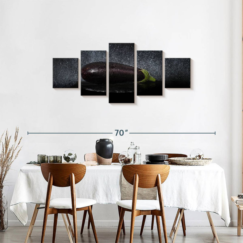 «Aubergine fraîche, H 24 po x l 55 po