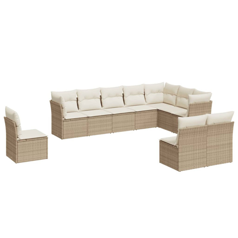 Vidaxl Garden Sofa Set, Beige