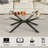 39.37" Rectangular Clear Tempered Glass Coffee Table,Stylish Design with Black Metal Legs, Coffee Table for Living Room-971679557-971679558-971679552