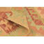 Tapis en laine orange 3 pi 2 po x 5 pi 2 po one-of-kind à la main noué la new age Elland