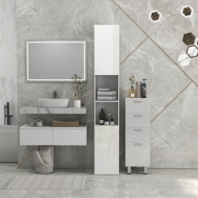 Monique Freestanding Linen Cabinet