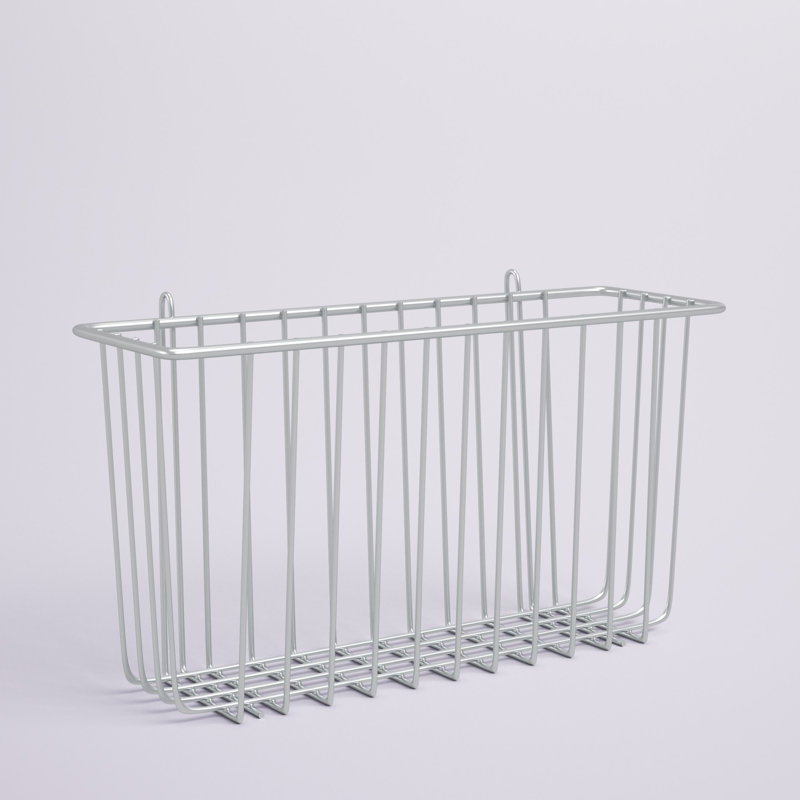 Panier décoratif en broche, Chrome