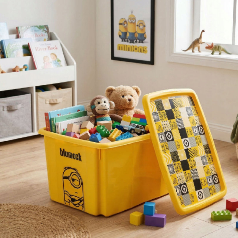 Keeeper Plastic Underbed Storage, 45, Yellow