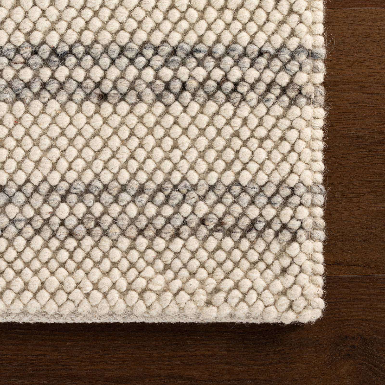 Venit Hand-Hooked Striped Farmhouse Rug, Rectangle 8'6" x 11'6"