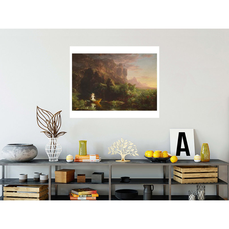 Le voyage de la vie: l'enfance par Thomas Cole - Impression giclée, H 32 po x l 40 po