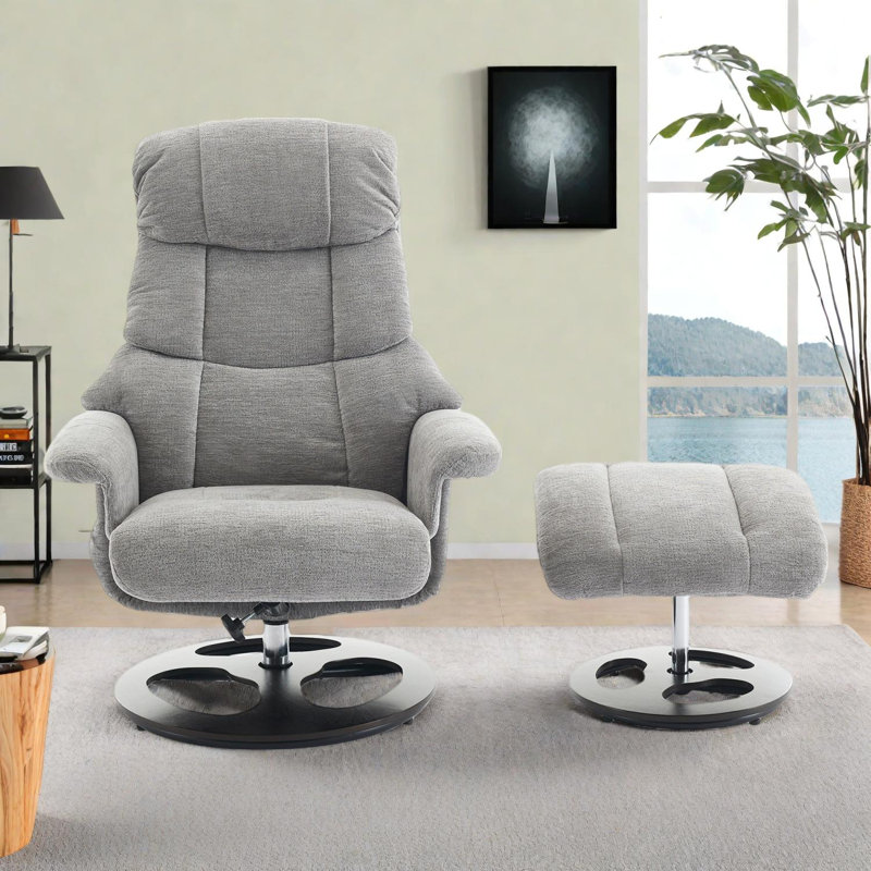 Ergonomic Recliner Chair with Massage, Heating, 360° Swivel & Adjustable Backrest, Green