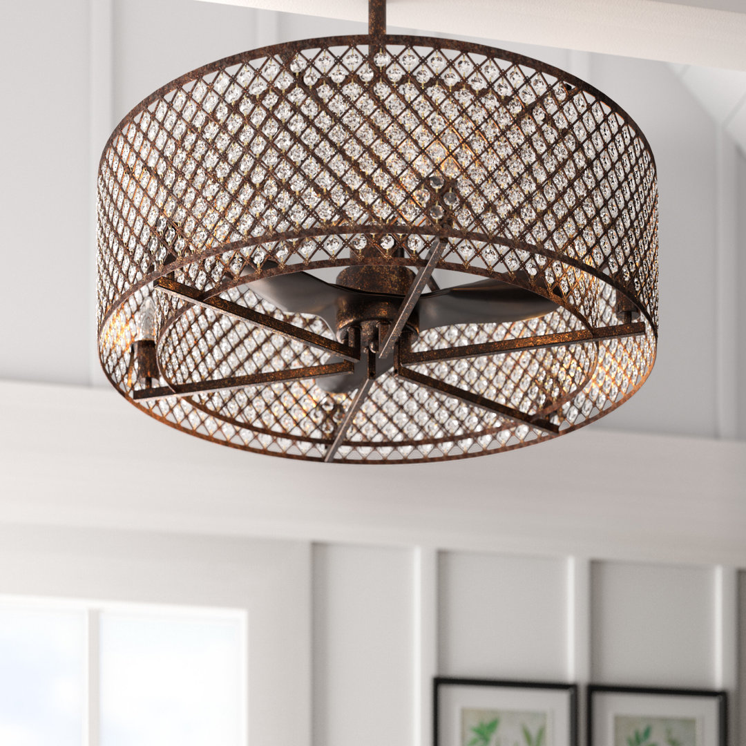 29.1'' Ceiling Fan with Light Kit Everly Quinn