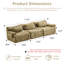 Canapé-lit modulaire en faux velours convertible Wave-129472432