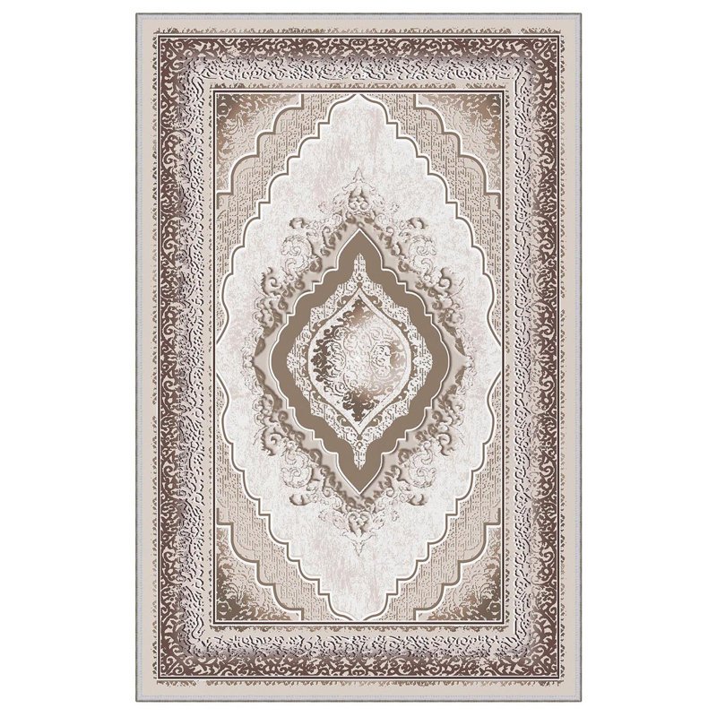 Premium 3D Printed Area Rug, 5.2 x 7.5 Feet, 100% Polyester, 650 g/m² | Antibacterial, Non-Slip PVC Dot Underside, Machine Washable | Ideal for Living Room, Bedroom & Home Decor, Soft Pile Height: 0.3 Inches