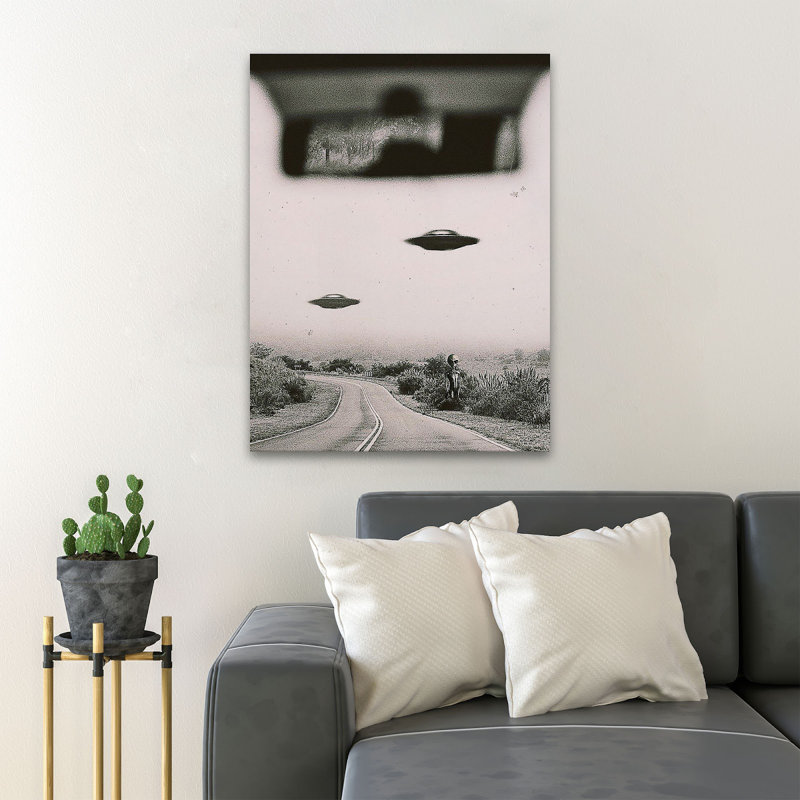 " Ufos And Aliens ", 36" H x 24" W x 2" D