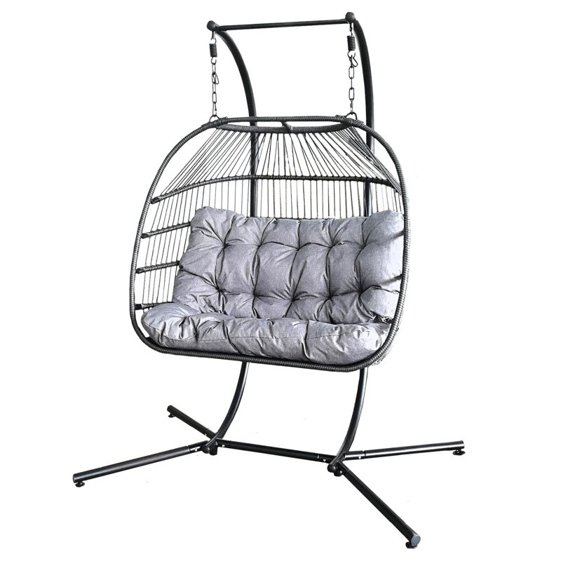 Bradham 180 Person Porch Swing, Black